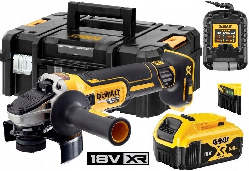 DEWALT ZESTAW DCG405 seria XR 18V DCG405P1 + DCB184 + DCB1102 + TSTAK