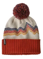 Czapki dla dzieci - Czapka dziecięca Patagonia Kid's Powder Town Beanie - ridge rise / birch white - miniaturka - grafika 1