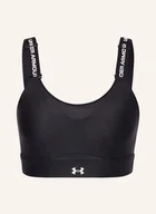 Biustonosze - Under Armour Biustonosz Sportowy Ua Infinity Z Siateczką schwarz - miniaturka - grafika 1