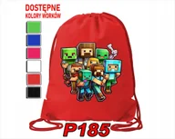 Torby szkolne - Worek Szkolny Na Wf Buty Sportowy Dla Dziecka Gry 5 Wzorów + Imię - miniaturka - grafika 1