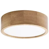 Lampy sufitowe - Euluna Lampa sufitowa Cleo DR275 czujnik, dąb 28 cm - miniaturka - grafika 1