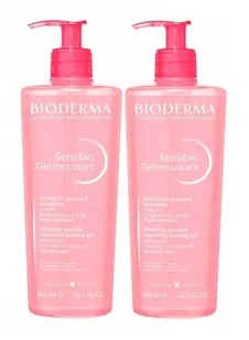 Bioderma Sensibio Moussant Łagodzący żel oczyszczający do twarzy, 2 x 500 ml - Kremy do twarzy - miniaturka - grafika 1