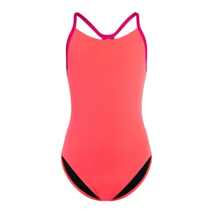 Strój kąpielowy jednoczęściowy dziecięcy Speedo Lane Line Back Solid - Stroje kąpielowe dla dziewczynek - miniaturka - grafika 1