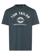 Koszulki męskie - Tom Tailor - T-shirt męski, niebieski - miniaturka - grafika 1