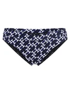 Stroje kąpielowe - Tommy Hilfiger Damski dół od bikini Kobiety niebieski|wielokolorowy wzorzysty, M - miniaturka - grafika 1