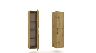 Słupek lazienkowy wiszący LUNA 1D 40 cm Dąb Artisan - Szafki łazienkowe - miniaturka - grafika 3