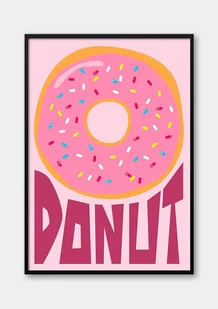 Plakat Donut - Pączek - Obrazy i zdjęcia na płótnie - miniaturka - grafika 1