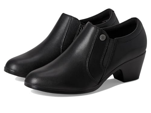 Clarks Damskie czółenka Emily2 Reyna, Czarna skóra, 38 EU