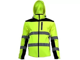 LAHTI PRO Kurtka Softshell Ostrzegawcza Z Odpinanymi Rękawami ŻÓŁTY 2XL L4091905 27427 - Odzież robocza - miniaturka - grafika 1