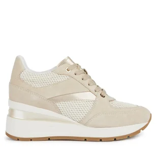 Sneakersy Geox D Zosma D368LA 0AS22 C5AH6 Beżowy - Sneakersy damskie - miniaturka - grafika 1