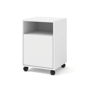 BIMOTION Kontenerek pod biurko na kółkach 41x40x59 cm biała - Szafki biurowe - miniaturka - grafika 1