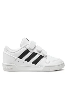 adidas Sneakersy Team Court 2 Str Cf C ID6634 Biały - Buty dla dziewczynek - miniaturka - grafika 1