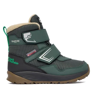 Śniegowce Jack Wolfskin Polar Bear B Texapore Mid VC K A62144 E0206 Zielony - Buty dla chłopców - miniaturka - grafika 1