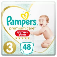Pieluchy - Pampers Premium Care Pants 3 Midi 48 pieluszek - miniaturka - grafika 1