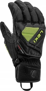 Leki LEKI RĘKAWICE WCR C-Tech 3D black-lemon 7.5 - Rękawice narciarskie - miniaturka - grafika 1