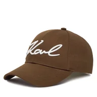 Czapki damskie - Czapka z daszkiem KARL LAGERFELD B1W33009 Brązowy - miniaturka - grafika 1