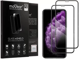 2 szt. | moVear 3D PRO-E - Szkło hartowane do Apple iPhone 11 Pro Max / Xs MAX (6.5") na Cały Ekran | Do Etui, fullGlue, 9H - Szkła hartowane na telefon - miniaturka - grafika 1