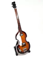 Figurki dekoracyjne - Mini gitara basowa- Paul Mc Cartney, the Beatles, MGT-2028 UPOMINKARNIA - miniaturka - grafika 1