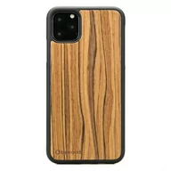 Etui i futerały do telefonów - Etui drewniane Bewood iPhone 11 Pro Max oliwka - miniaturka - grafika 1