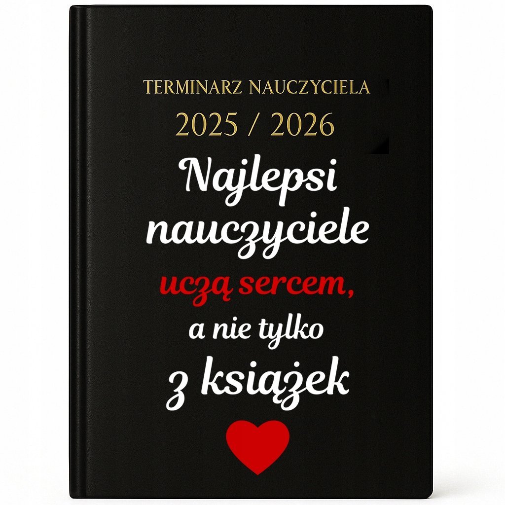 KALENDARZ NAUCZYCIELA A5 25/26 Planer Prezent Dla Nauczyciela Uczy Z Sercem