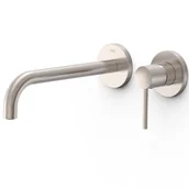 Baterie umywalkowe - Element naścienny do podtynkowego korpusu baterii umywalkowej Tres Study stal szczotkowana 26230022AC - miniaturka - grafika 1