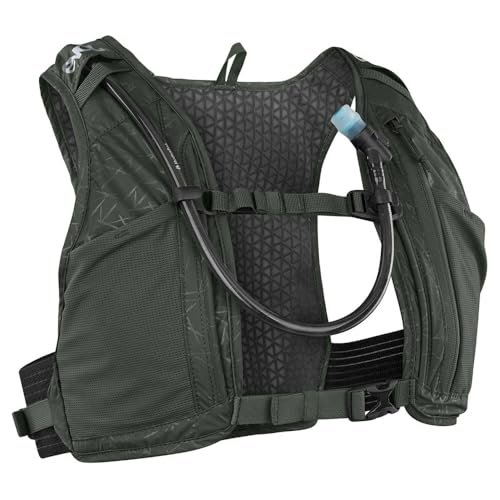 EVOC HYDRO PRO 1.5 + 1.5l HYDRATION BLADDER plecak hydracyjny, plecak (plecak, plecak turystyczny z kieszeniami na pasie piersiowym), Dark Olive