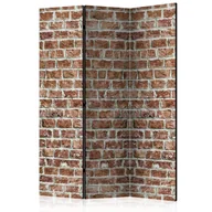 Parawany - Parawan 3-częściowy - Ceglana przestrzeń [Room Dividers] (rozmiar 135x172) - miniaturka - grafika 1