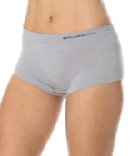 Majtki damskie - Brubeck Bokserki Damskie Comfort Wool Merino Popielaty L - miniaturka - grafika 1