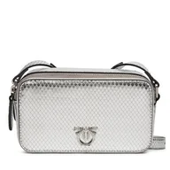 Torebki damskie - Torebka PINKO Camera Case AI 24-25 PLTT 102810 A1VG Srebrny - miniaturka - grafika 1