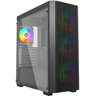 Obudowy komputerowe - GEMBIRD Gamingowa obudowa komputera ARGB Fornax K600 ATX czarna - miniaturka - grafika 1
