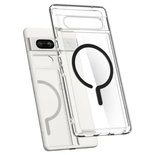 Etui GOOGLE PIXEL 7A Spigen Ultra Hybrid Onetap Ring MagSafe transparentne - Etui i futerały do telefonów - miniaturka - grafika 9