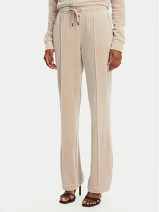Juicy Couture Spodnie dresowe Tina JCAPW045 Beżowy Regular Fit - Spodnie sportowe damskie - miniaturka - grafika 1