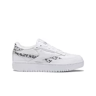 Sneakersy damskie - Reebok Damskie sneakersy Club C Double Revenge, Ftwr biały rdzeń czarny czysty szary 2, 38 EU - miniaturka - grafika 1