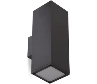Kinkiet zewnętrzny 2xGU10/35W/230V IP54 kanciasty czarny - Lampy ogrodowe - miniaturka - grafika 1