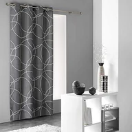 Zasłony - Miękka wewnętrzna Elton Zasłona z oczkami Elton, Mikrofibra, Wielokolorowa, 140 cm x 240 cm - miniaturka - grafika 1