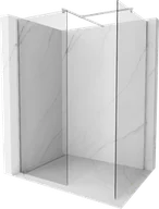 Ścianki i drzwi prysznicowe - Mexen Kioto ścianka prysznicowa Walk-in 135 x 80 cm, transparent, chrom - 800-135-202-01-00-080 - miniaturka - grafika 1