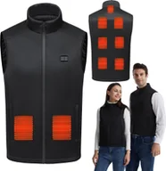 Kamizelki męskie - Mozos HV4 Ogrzewana elektryczna kamizelka unisex r. XXL czarna - miniaturka - grafika 1