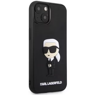 Karl Lagerfeld KLHCP14M3DRKINK iPhone 14 Plus 6.7" czarny/black hardcase Rubber Ikonik 3D - Etui i futerały do telefonów - miniaturka - grafika 4