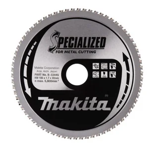 Makita Piła Spiekowa Do Metalu Spacjalized 185*30 70Z M B-33445 1110003708397 - Tarcze do pił - miniaturka - grafika 1