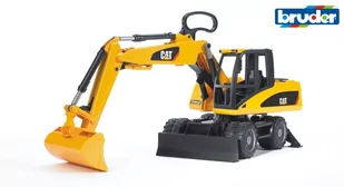 Bruder Koparka Caterpillar na kołach - Samochody i pojazdy dla dzieci - miniaturka - grafika 1