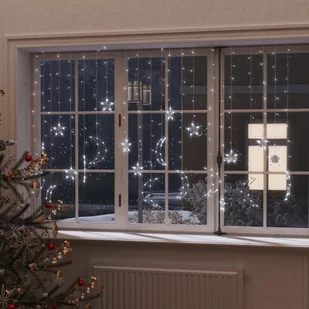 vidaXL Lampki świąteczne z gwiazdkami i księżycami, na pilota, 345 LED vidaXL - Ozdoby bożonarodzeniowe - miniaturka - grafika 1