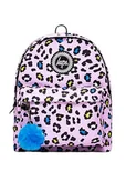Plecaki - hype Plecaki unisex do szkoły, domu, dla dzieci, do pracy, plecak weekendowy (1 szt.), Liliowy/Multi Leopard, Jeden rozmiar, Casual - miniaturka - grafika 1