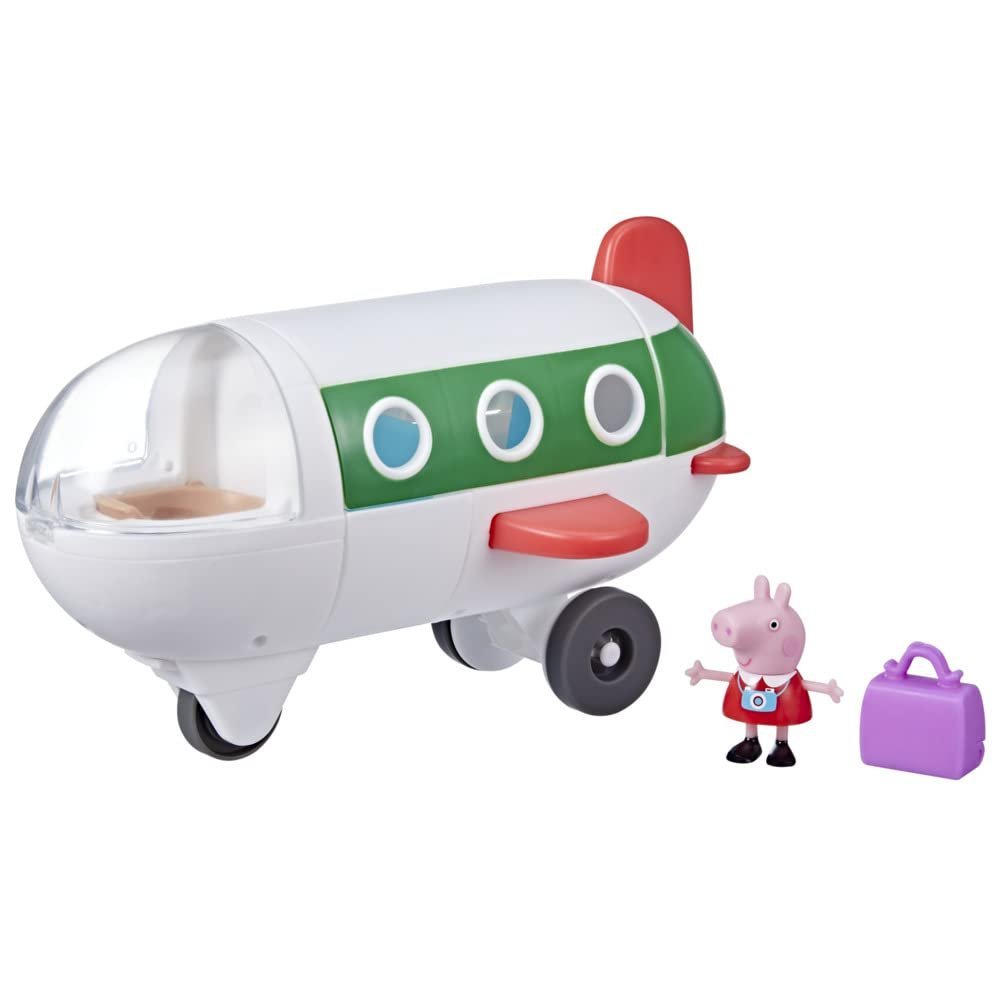 Peppa Pig Peppa's Adventures, Samolot Peppa, zabawka przedszkolna, która naprawdę się toczy, 1 figurka i 1 akcesorium, od 3 lat
