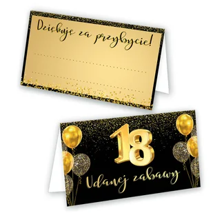 Winietki na Stół na 18 Magiczna Osiemnastka - 10 sztuk - Kartki okolicznościowe i zaproszenia - miniaturka - grafika 1