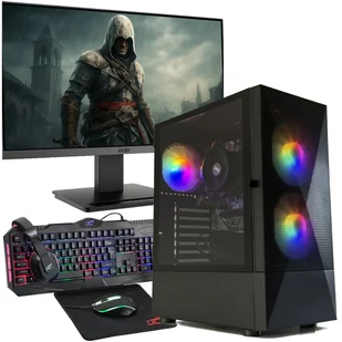 ZESTAW KOMPUTER DO GIER RYZEN 5 32GB RAM 1TB M.2 NVMe WINDOWS 11 KOMPLET - Zestawy komputerowe - miniaturka - grafika 1