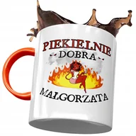 Kubki - Kubek Pomarańczowy Dla Małgorzaty Koleżanki Żony z Nadrukiem ze Zdjęciem+ Opakowanie na prezent (wzór 01) - miniaturka - grafika 1