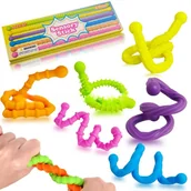 Zabawki sensoryczne - Dotykowe wężyki kamyki sensoryczne z fakturami dla dzieci 6szt. autyzm lęki - miniaturka - grafika 1