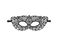 Dodatki do strojów karnawałowych - Maska Tajemnica koronkowa czarna - 1 szt. - miniaturka - grafika 1
