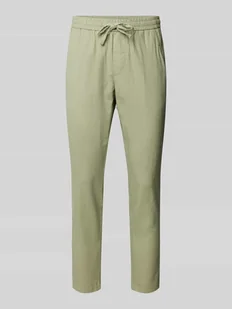 Spodnie o kroju tapered fit z dodatkiem streczu model ‘LINUS’ - Spodnie męskie - miniaturka - grafika 1