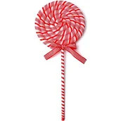 Ozdoby bożonarodzeniowe - Lizak CHRISTMAS DECORATION LED 25 x 5 cm Biało-czerwony - miniaturka - grafika 1